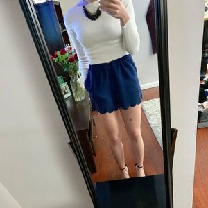 Madewell scalloped shorts